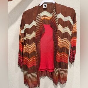 Missoni Multicolor Chevron Cardigan